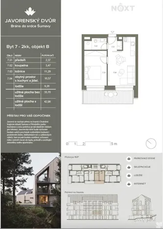 Prodej bytu 2+kk, Čachrov, 35 m2