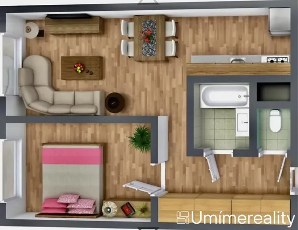 Prodej bytu 2+kk, Praha - Kobylisy, Tanvaldská, 43 m2