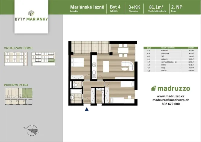 Prodej bytu 3+kk, Mariánské Lázně, Husova, 81 m2