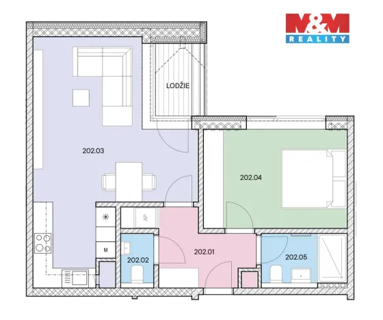 Prodej bytu 2+kk, Praha, U starého židovského hřbitova, 54 m2