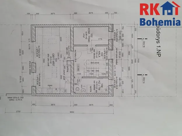 Pronájem rodinného domu, Bezno, Na Výsluní, 102 m2
