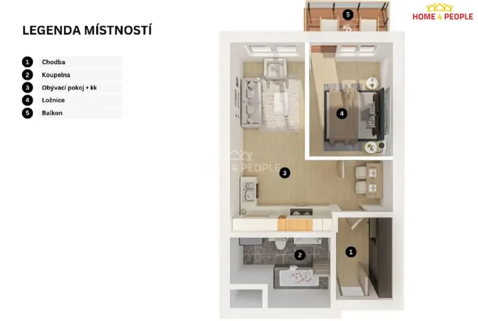 Prodej bytu 2+kk, Praha - Dolní Měcholupy, Honzíkova, 41 m2