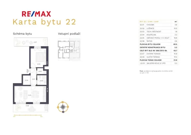 Pronájem bytu 2+kk, Praha - Vinohrady, Slezská, 43 m2