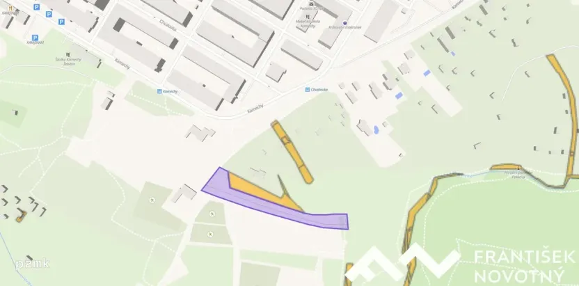 Prodej pozemku, Brno, Sedlička, 3622 m2