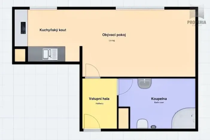 Prodej bytu 1+kk, Brno, Žabí, 27 m2