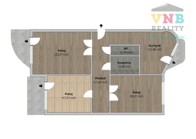 Prodej bytu 3+1, Olomouc, Handkeho, 92 m2