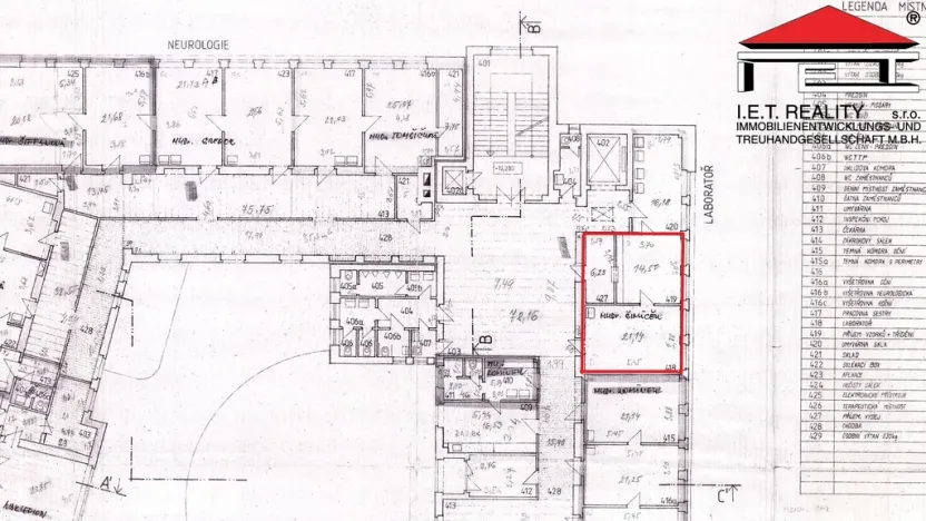 Pronájem ordinace, Ostrava, Sokolská třída, 42 m2