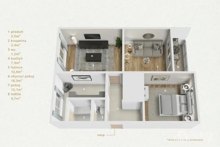 Prodej bytu 3+1, Sokolov, Marie Majerové, 61 m2