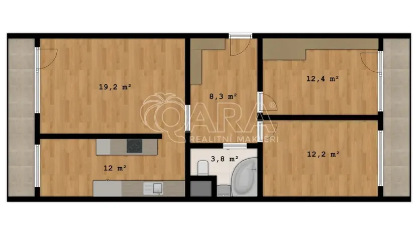 Prodej bytu 3+1, Beroun - Beroun-Město, Havlíčkova, 85 m2