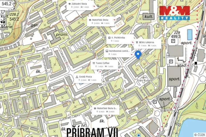 Pronájem bytu 1+1, Příbram - Příbram VII, třída Osvobození, 43 m2