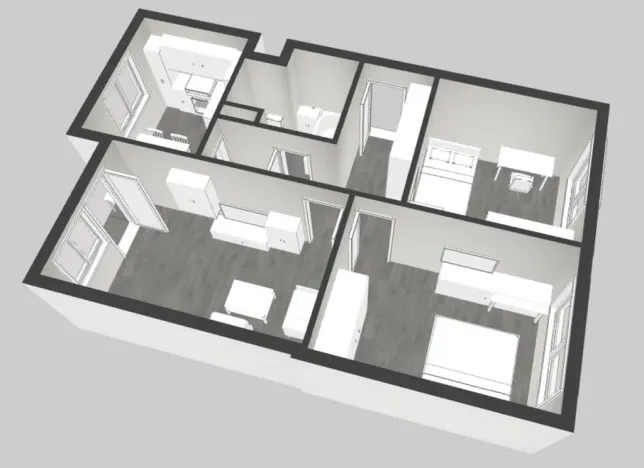 Pronájem bytu 3+1, Náchod - Staré Město nad Metují, Bílá, 70 m2