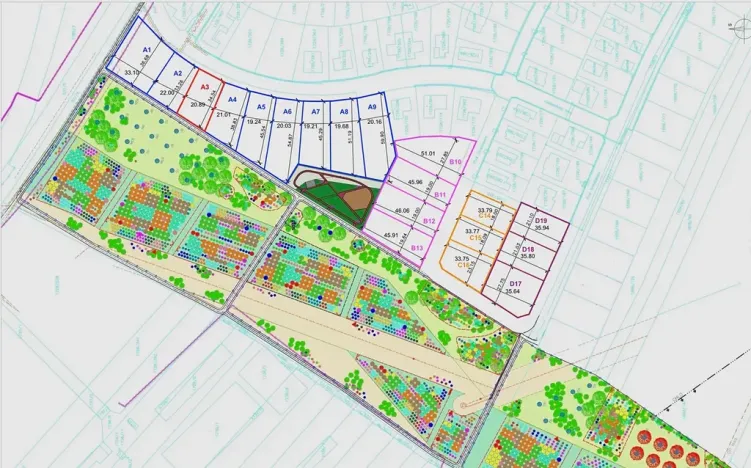 Prodej pozemku pro bydlení, Hrušovany u Brna, Pod Střediskem, 728 m2