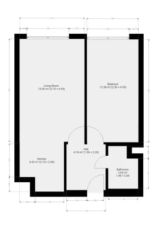 Pronájem bytu 2+kk, Praha - Prosek, Litoměřická, 43 m2