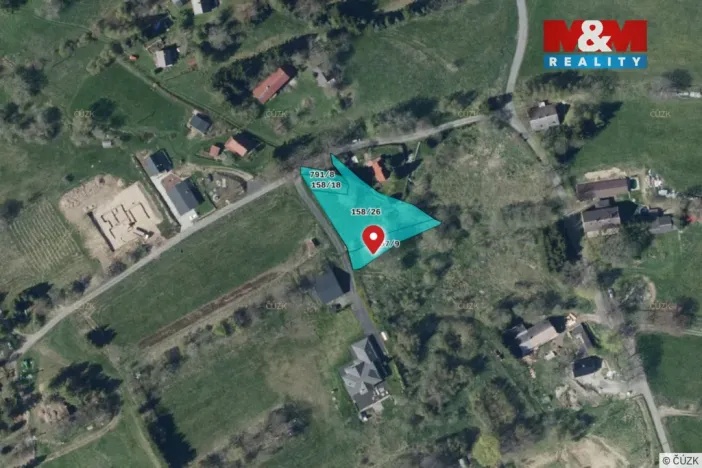 Prodej pozemku pro bydlení, Blatno - Mezihoří, 1645 m2