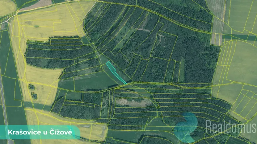 Prodej podílu 1/2 louky, Čížová, 1215 m2