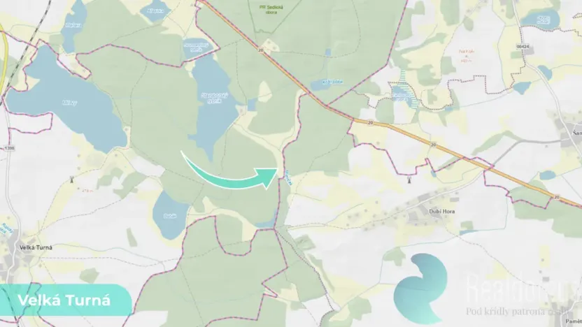 Prodej louky, Velká Turná, 2199 m2