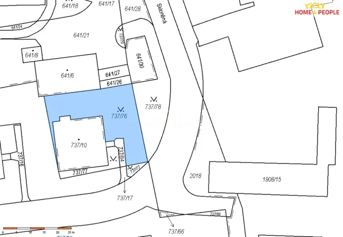 Prodej pozemku, Praha, Skloněná, 526 m2