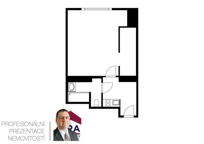 Prodej bytu 1+kk, Praha - Michle, Michelská, 36 m2