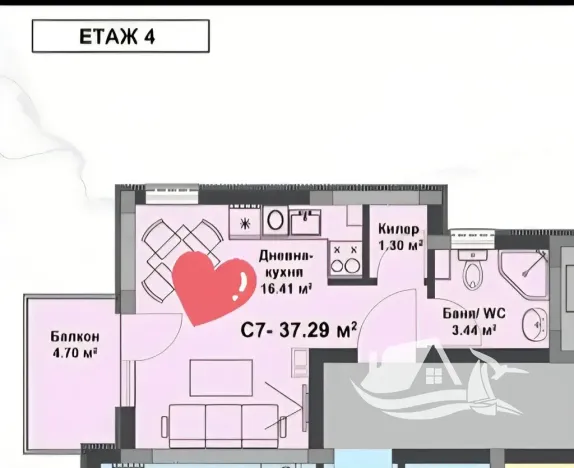 Prodej bytu 1+kk, Nesebar, Bulharsko, 32 m2