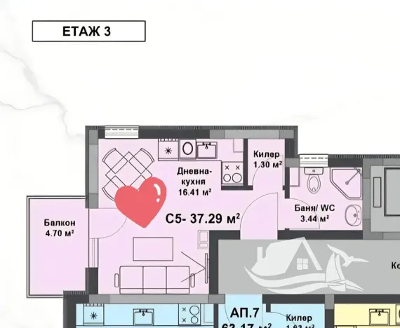 Prodej bytu 1+kk, Nesebar, Bulharsko, 33 m2