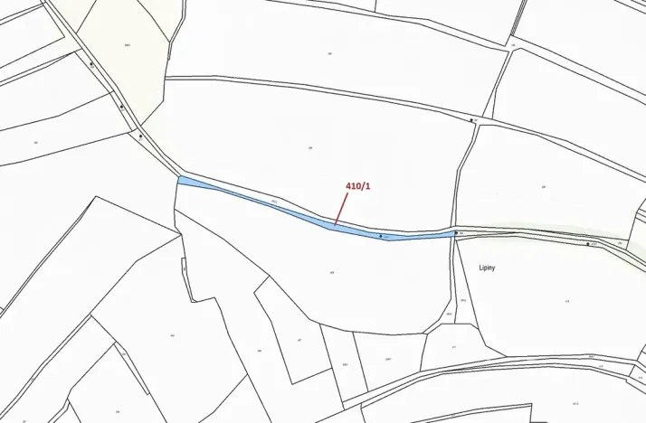 Dražba pozemku, Olešná, 783 m2