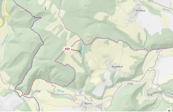 Dražba louky, Bouzov, 4766 m2