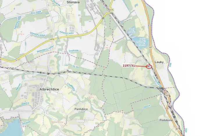 Dražba lesa, Karviná, 1999 m2