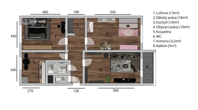 Prodej bytu 3+1, Ostrava, Jana Ziky, 81 m2