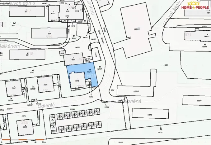 Prodej pozemku, Praha - Vysočany, Skloněná, 526 m2