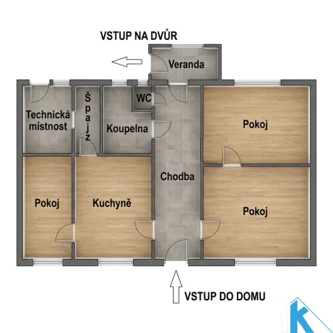 Prodej rodinného domu, Ptení, 85 m2