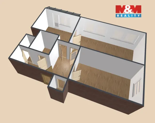 Prodej bytu 2+1, Ostrava - Mariánské Hory, Gen. Hrušky, 63 m2