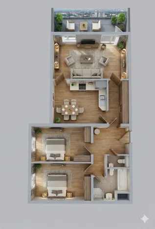 Prodej bytu 3+1, Praha - Stodůlky, Borovanského, 82 m2