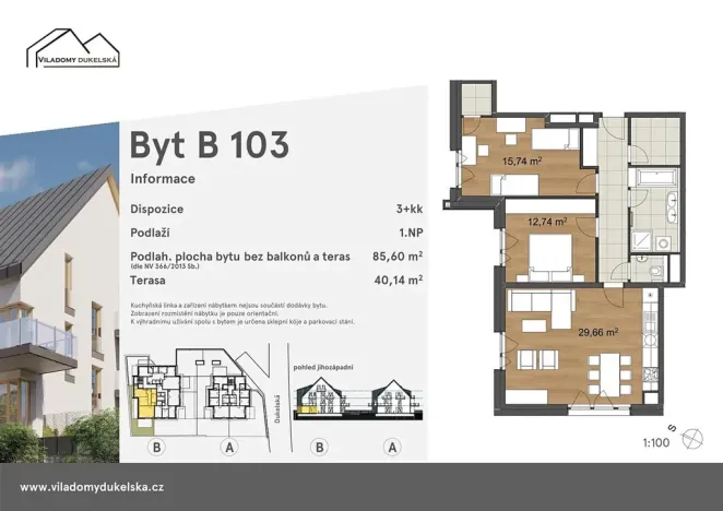 Prodej bytu 3+kk, Liberec, Dukelská, 126 m2
