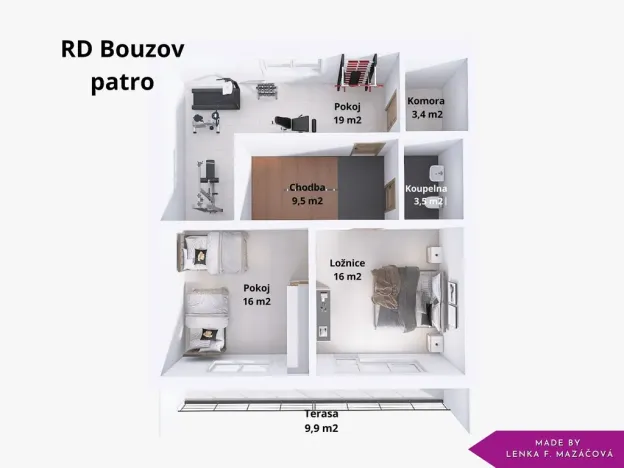 Prodej rodinného domu, Bouzov, 158 m2