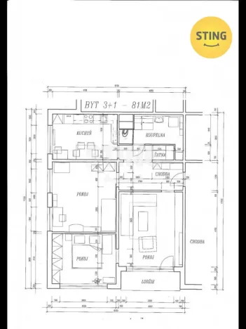 Pronájem bytu 3+1, Uherské Hradiště, Nad Špitálkami, 75 m2