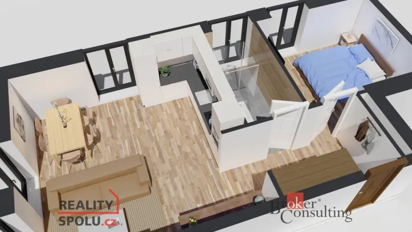 Prodej bytu 2+kk, Ostrava - Michálkovice, Československé armády, 47 m2