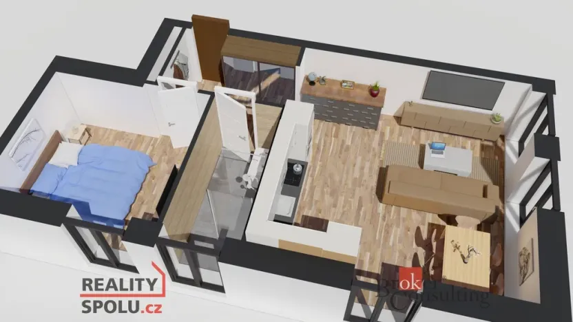 Prodej bytu 2+kk, Ostrava - Michálkovice, Československé armády, 47 m2