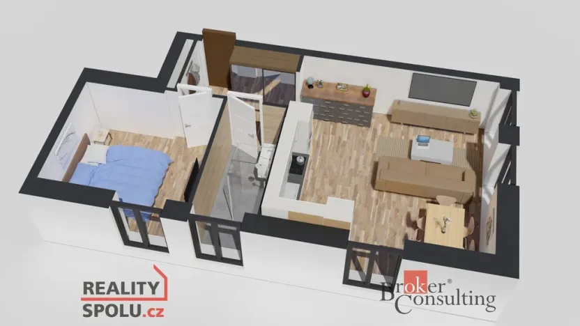 Prodej bytu 2+kk, Ostrava - Michálkovice, Československé armády, 47 m2