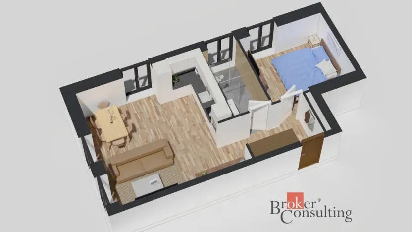 Prodej bytu 2+kk, Ostrava - Michálkovice, Československé armády, 47 m2