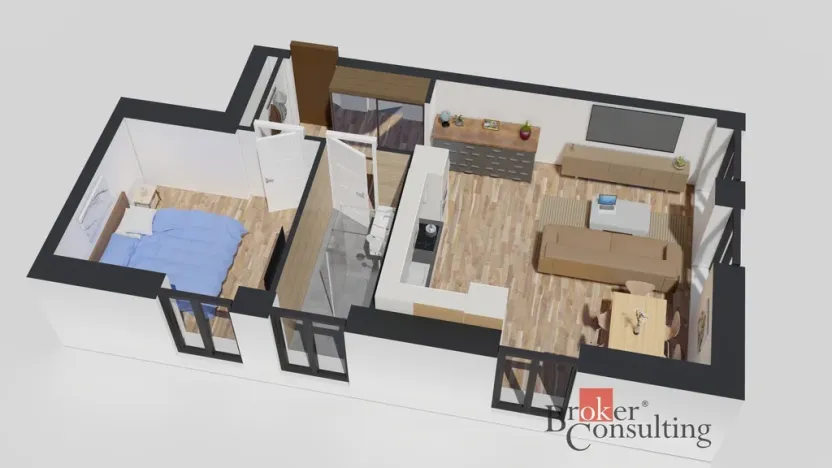 Prodej bytu 2+kk, Ostrava - Michálkovice, Československé armády, 47 m2