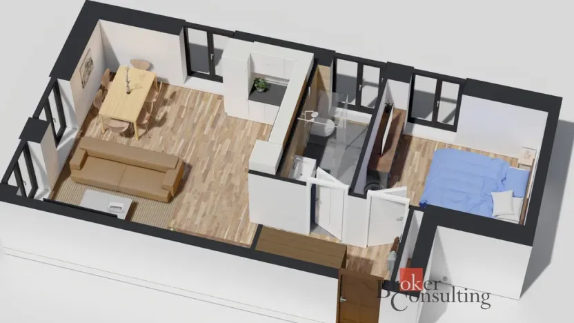 Prodej bytu 2+kk, Ostrava - Michálkovice, Československé armády, 47 m2