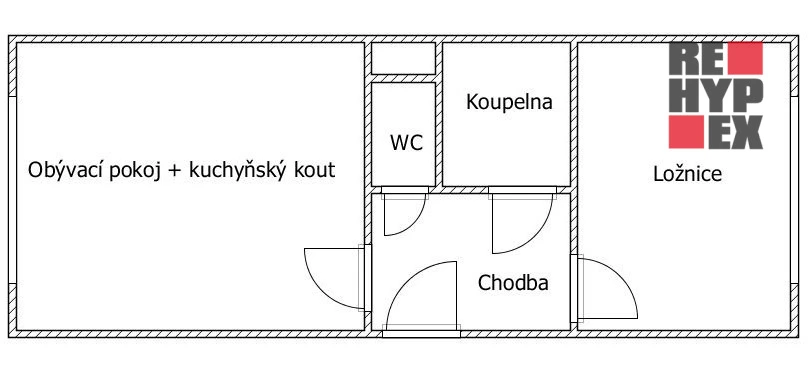 Prodej bytu 2+kk, Jablonec nad Nisou, Skelná, 44 m2