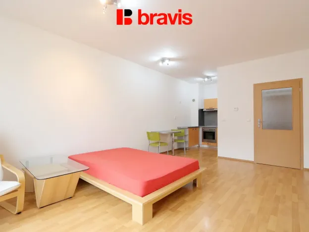 Pronájem bytu 1+kk, Brno, Ke Statku, 38 m2