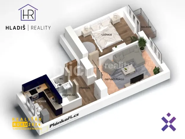 Prodej bytu 2+1, Uherský Brod, Hlavní, 51 m2