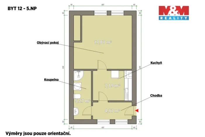 Pronájem bytu 1+1, Plzeň - Jižní Předměstí, Husova, 35 m2