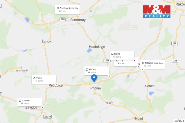 Prodej pozemku pro bydlení, Příčina, 545 m2