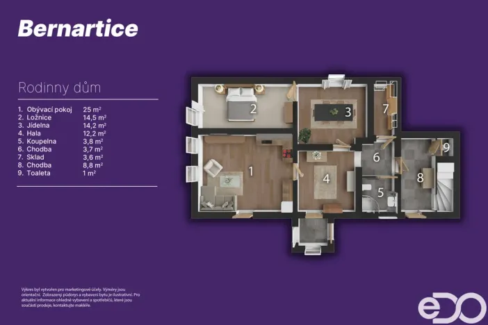Prodej rodinného domu, Bernartice, 150 m2