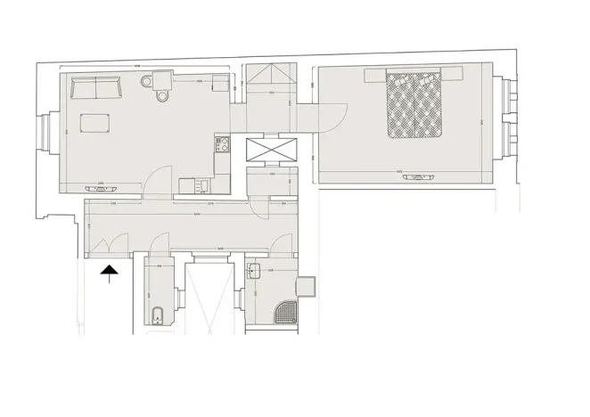 Pronájem bytu 2+kk, Praha - Nové Město, Lípová, 58 m2