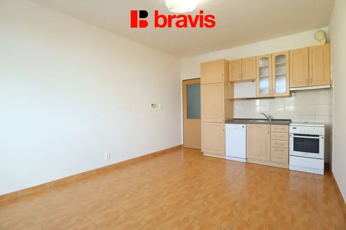 Pronájem bytu 2+kk, Brno, Hrázka, 46 m2