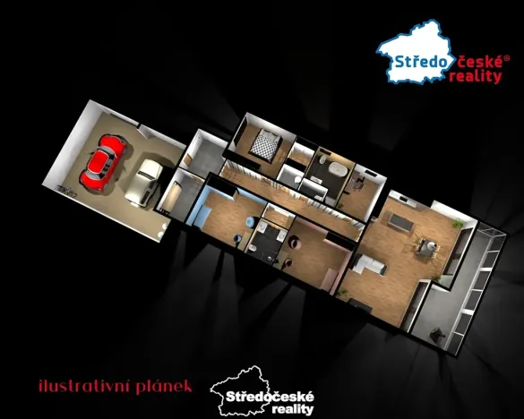 Pronájem rodinného domu, Divišov, Dalovská, 240 m2